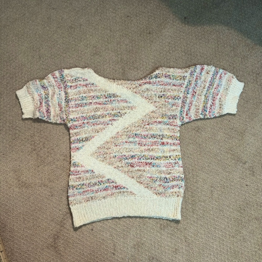 Vintage 70s max Bradley Multicolor Knit Women's Sweater